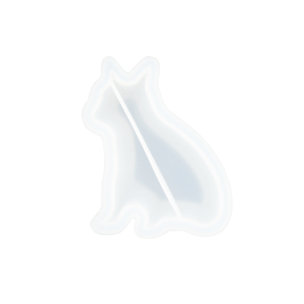 Silikonform zur Herstellung einer Schale in Hundeform mit Gießpulver wie Jesmonite, Keraflott und Raysin.