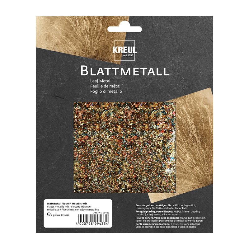KREUL Blattmetall Flocken Metallic-Mix - 2g