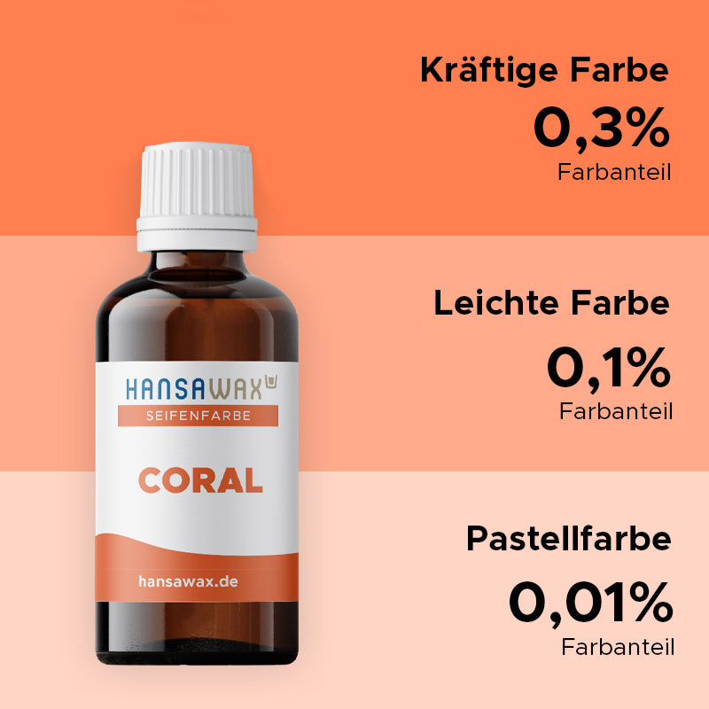 Couleur du savon : Corail