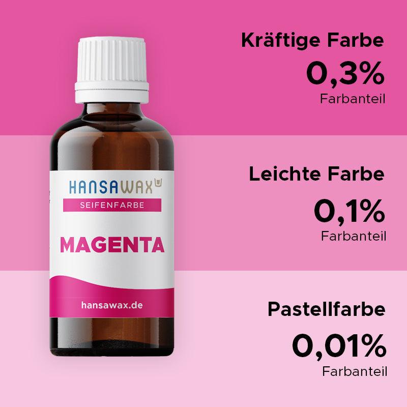 Couleur du savon : magenta