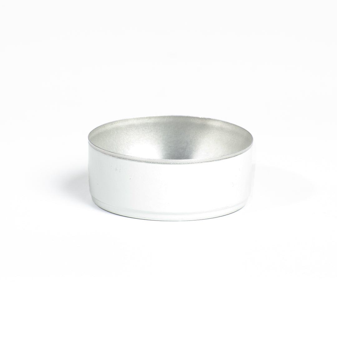 Cache-bougie à réchaud en blanc