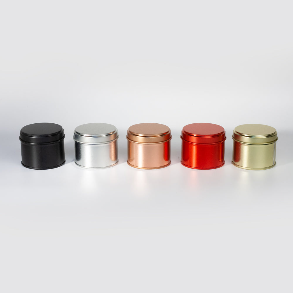 Pot de bougie de 100 ml en rouge