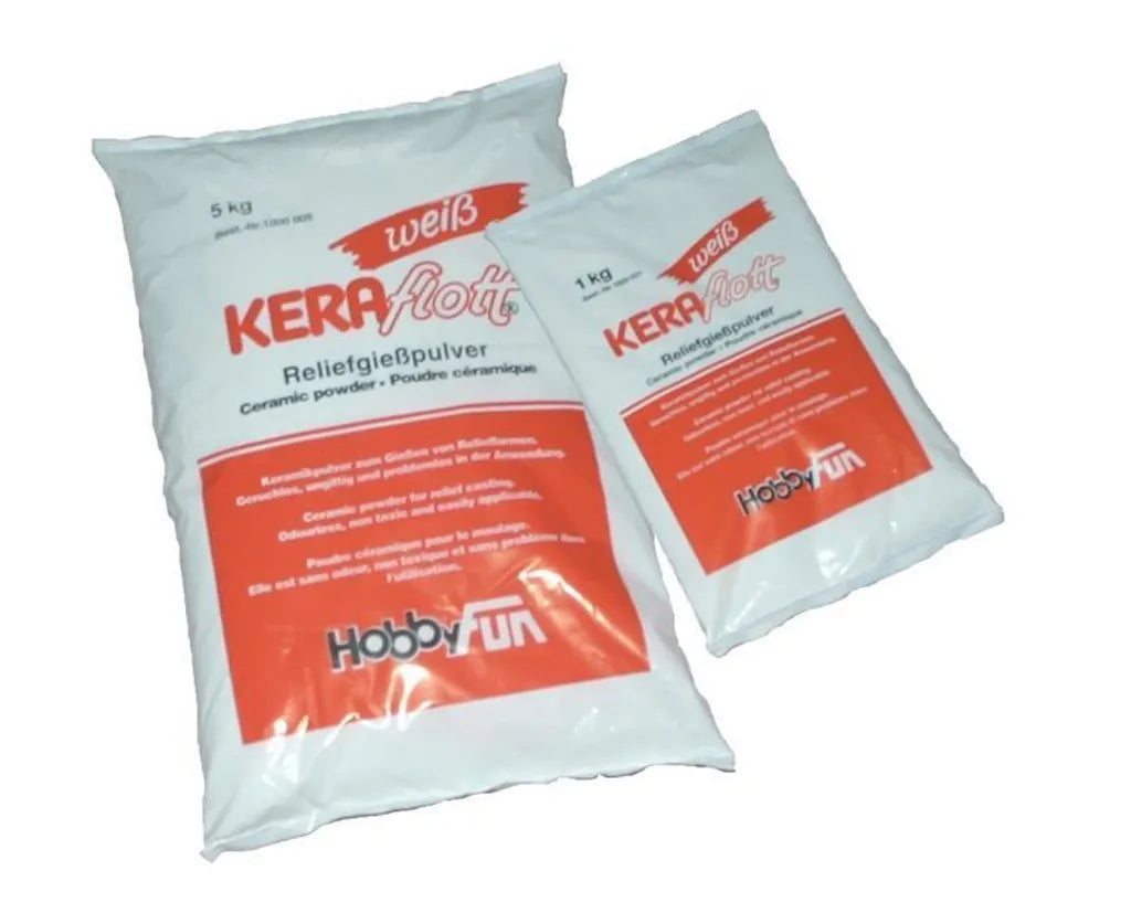 Polvere da colata Keraflott per colare figure in sacchetto da 5 kg