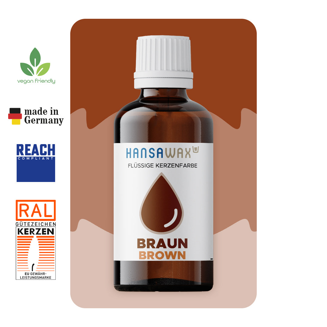 Colorant liquide pour bougies : Marron