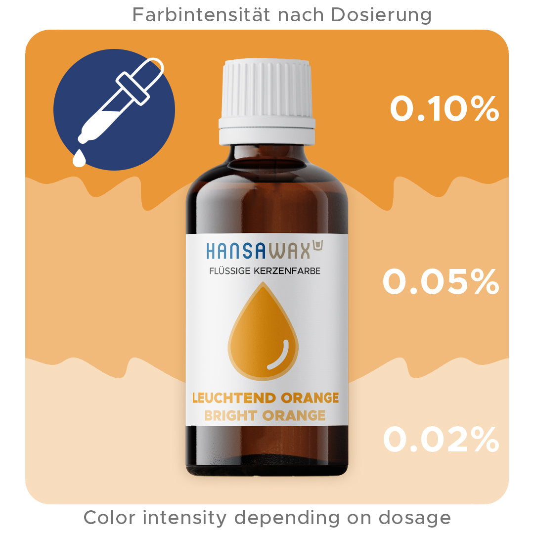 Colore candela liquida: arancione brillante