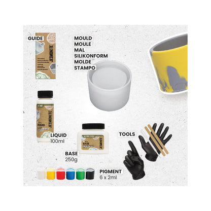 Starter kit con stampo in silicone di Jesmonite