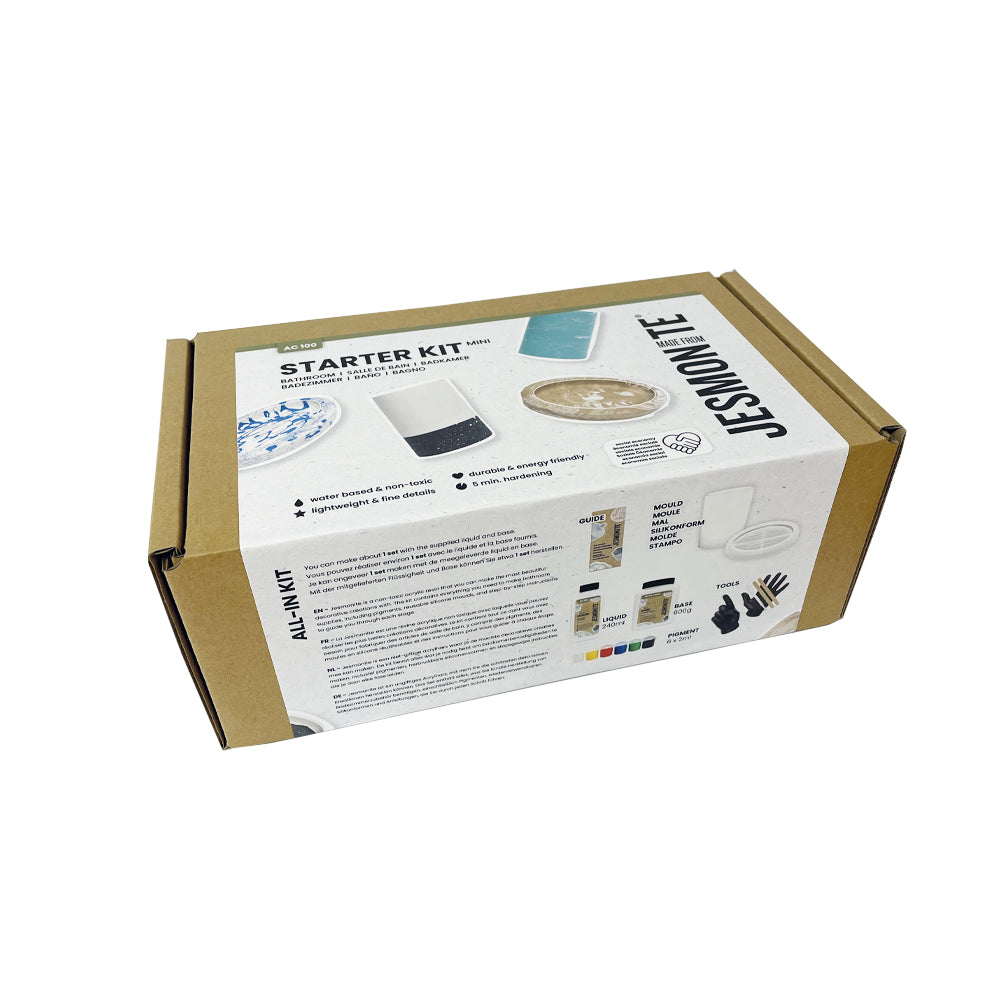 Starter kit con stampi in silicone di Jesmonite