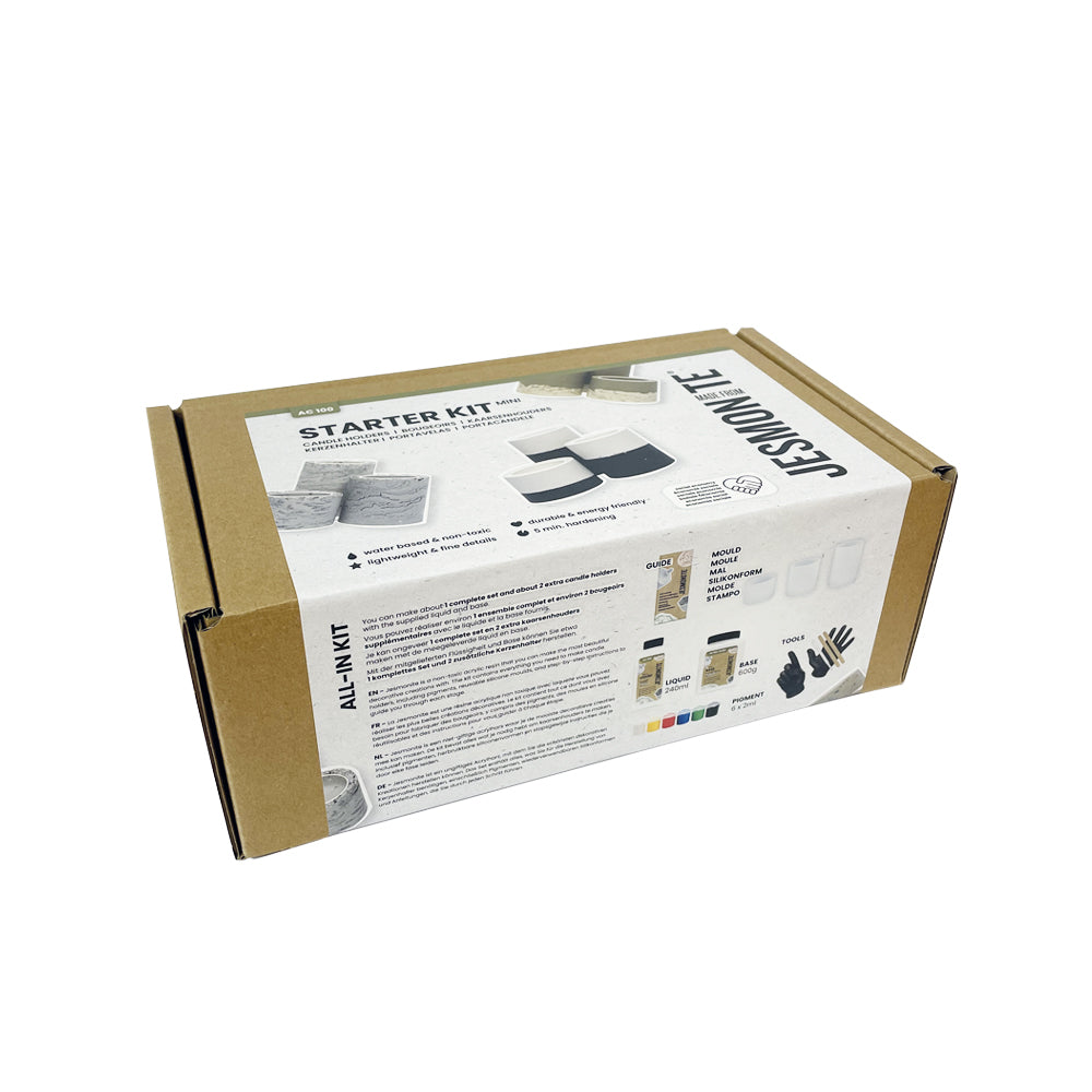 Starter kit con stampi in silicone di Jesmonite