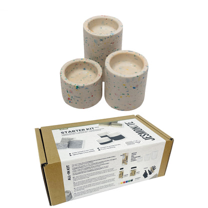 Set iniziale Jesmonite: portacandele