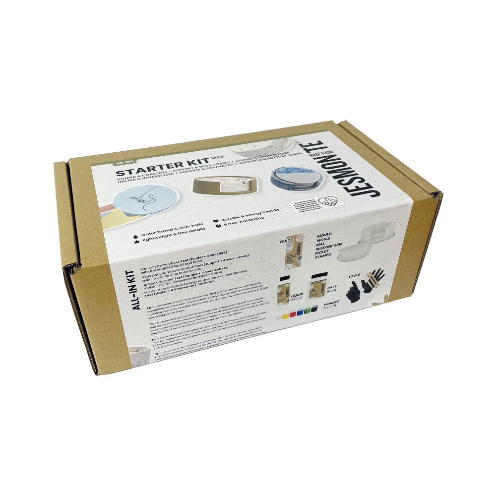 Starter kit con stampo in silicone di Jesmonite