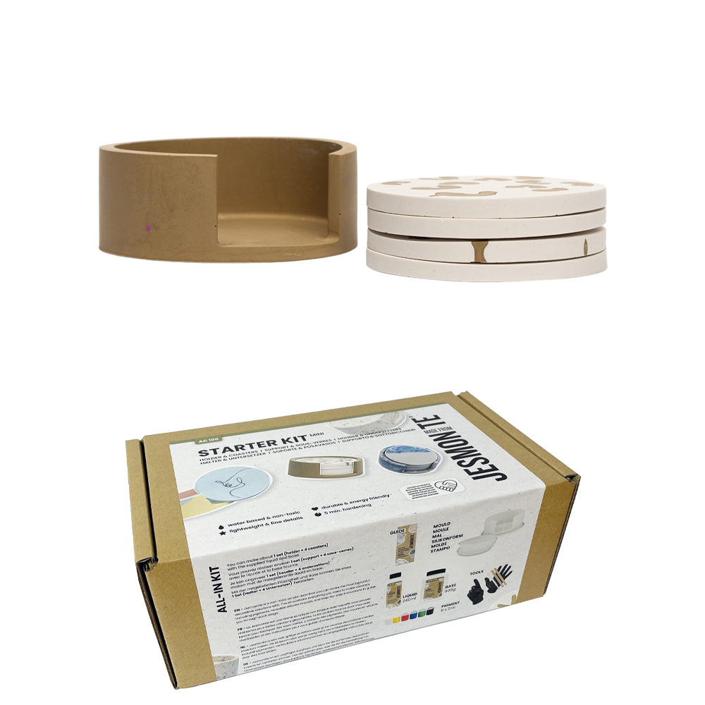 Set iniziale Jesmonite: sottobicchieri e supporti