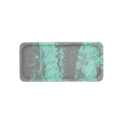 Stampo in silicone per realizzare un vassoio rettangolare con polveri da colata come Jesmonite, Keraflott e Raysin.