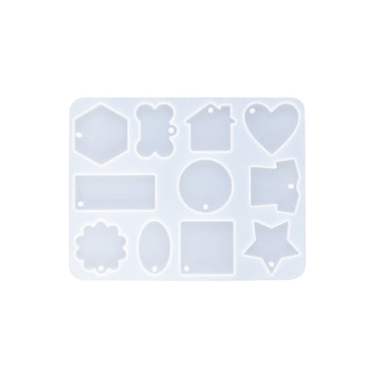 Stampo in silicone per realizzare portachiavi con polveri da colata come Jesmonite, Keraflott e Raysin.
