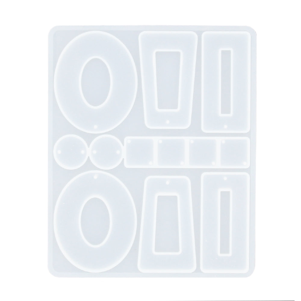 Stampo in silicone per realizzare orecchini con polveri da colata come Jesmonite, Keraflott e Raysin.