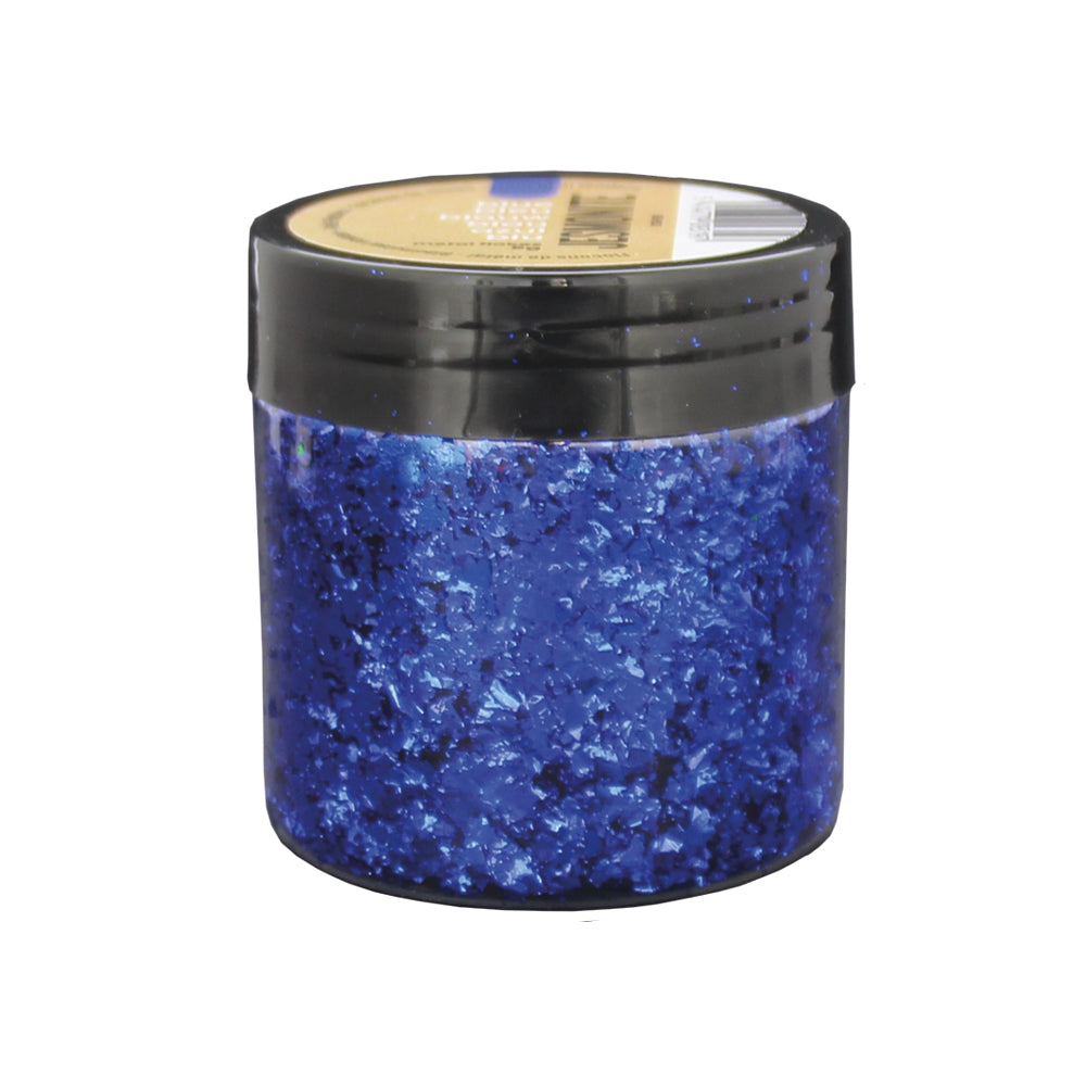 Foglia metallica blu per decorare