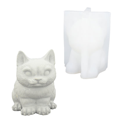Moule en silicone : Chat assis