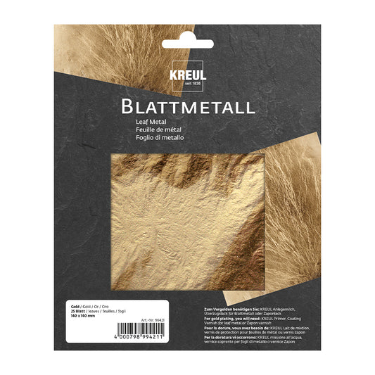 KREUL Blattmetall Gold 25 Blatt