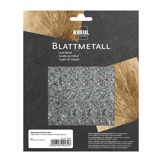 KREUL Blattmetall Flocken Silber - 1g