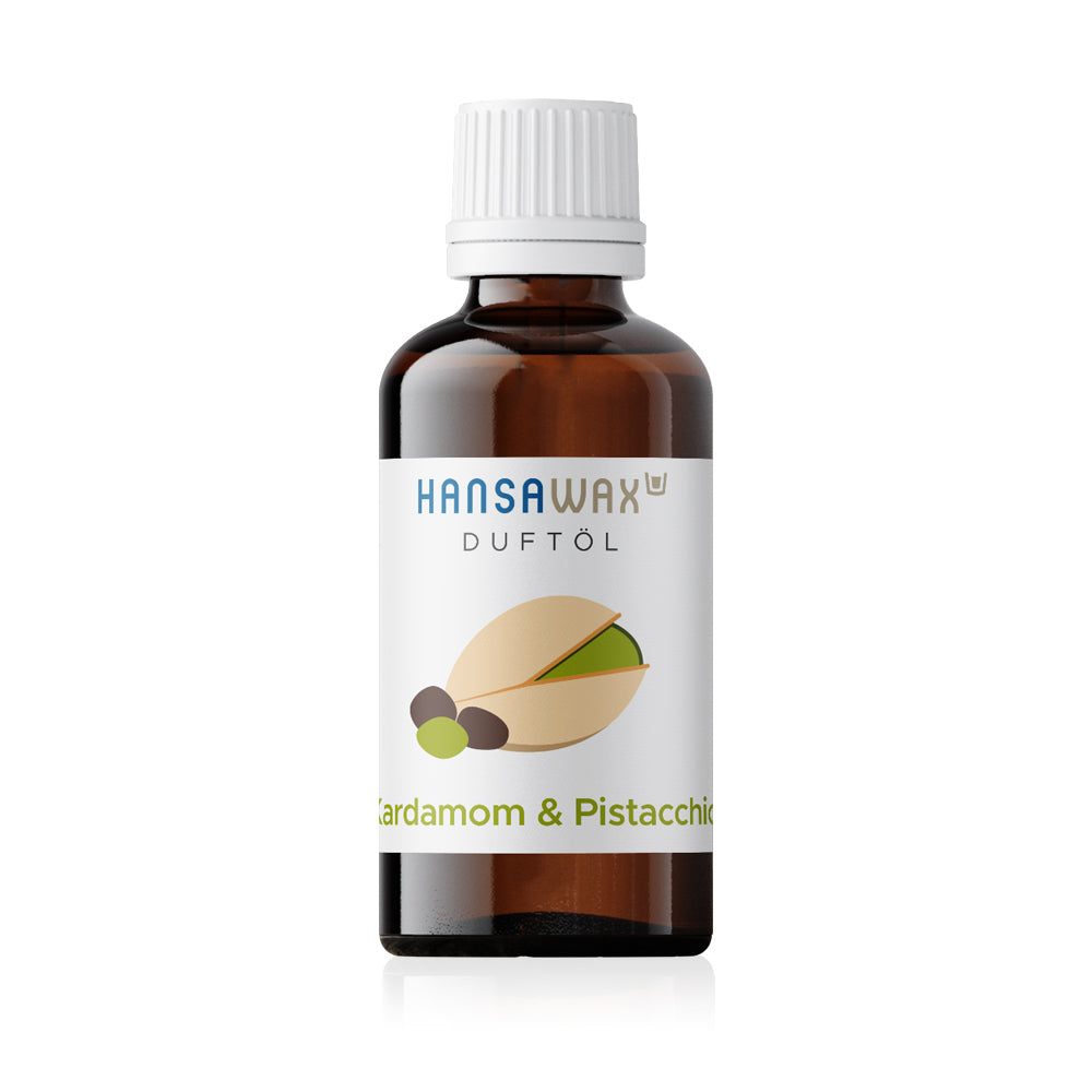Crea il tuo olio profumato per candele, saponi e fragranze per ambienti. profumo invernale al pistacchio e cardamomo