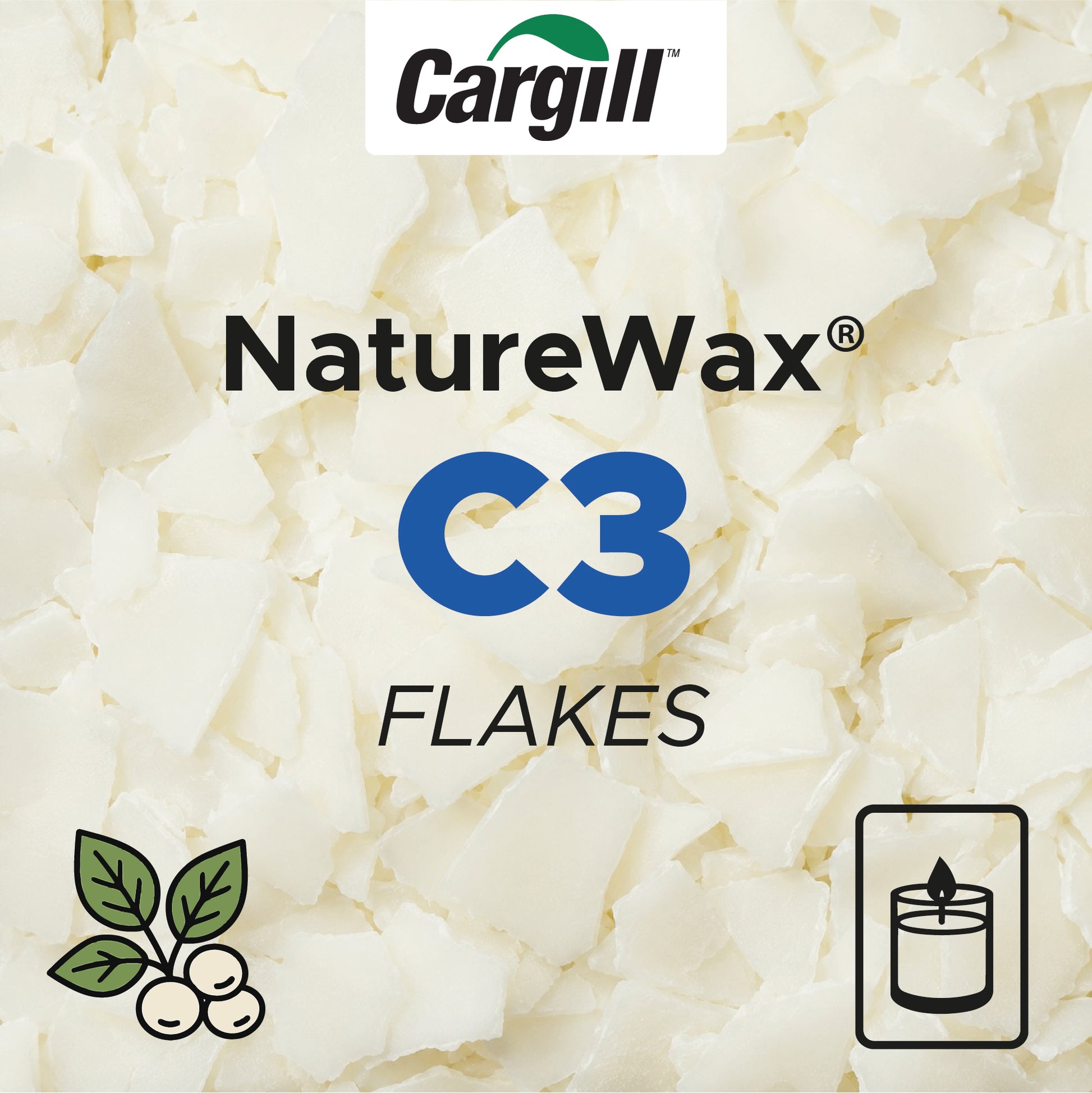 cargill naturewax c3 Flakes sojawachs für behälterkerzen