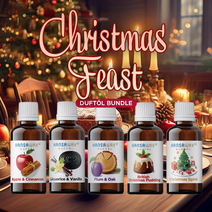 Lot d'huiles parfumées : Festin de Noël