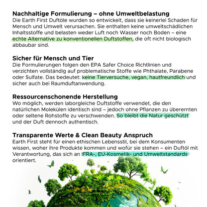 Huile parfumée Earth First : Orange & Fleurs de Coco