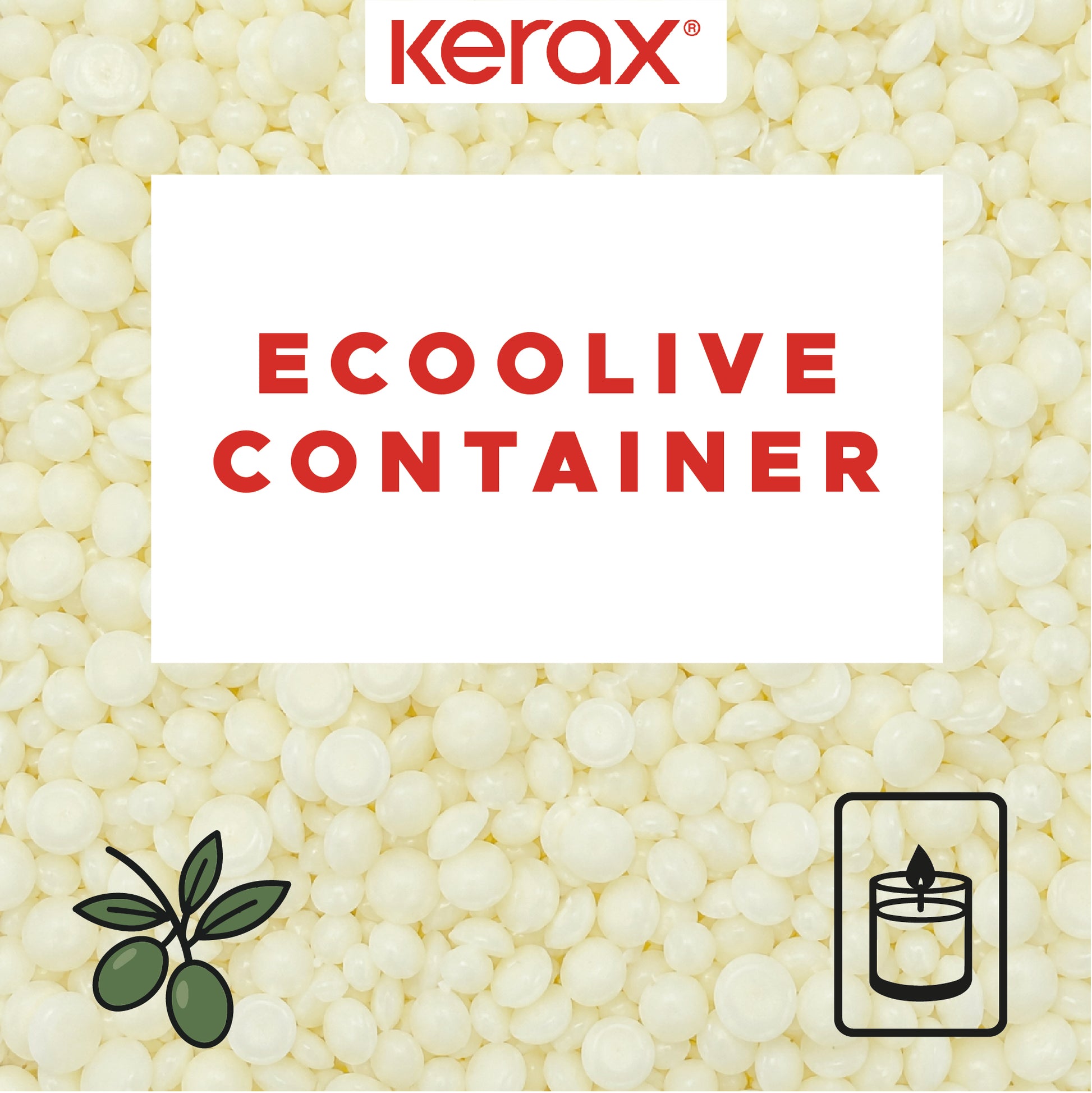 kerax ecoolive container olivenwachs für behälterkerzen