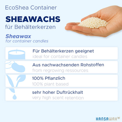 Shea wax for container candles 'EcoShea Container'