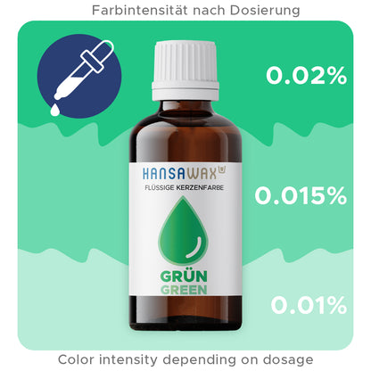 Colore candela liquida: verde