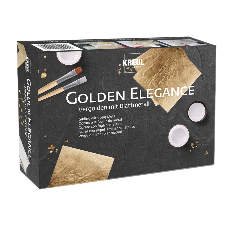 Set foglie in metallo: Golden Elegance