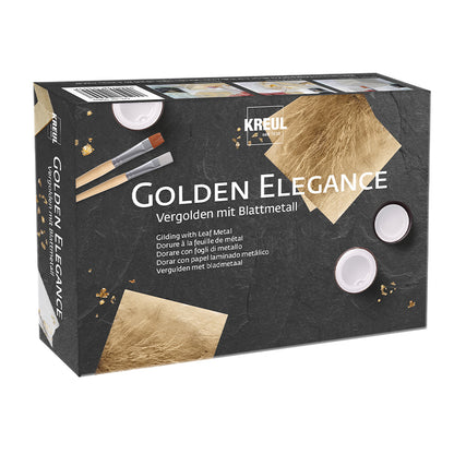 Set foglie in metallo: Golden Elegance
