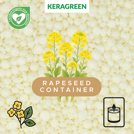 Bio-Rapswachs für Behälterkerzen 'Keragreen Rapeseed Container'
