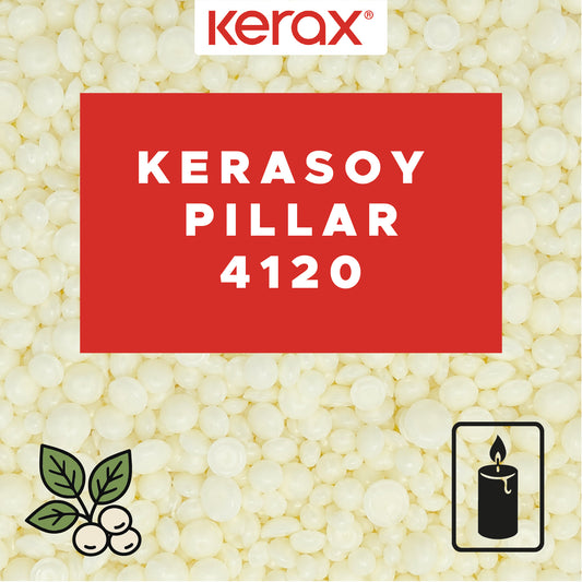 Kerax Kerasoy Pillar 4120 Sojawachs für Standkerzen