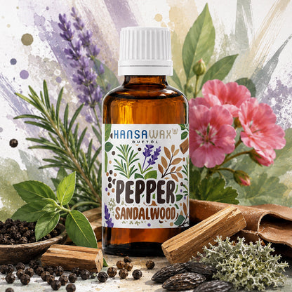 pepper sandalwood duftöl für kerzen seifen und raumduft