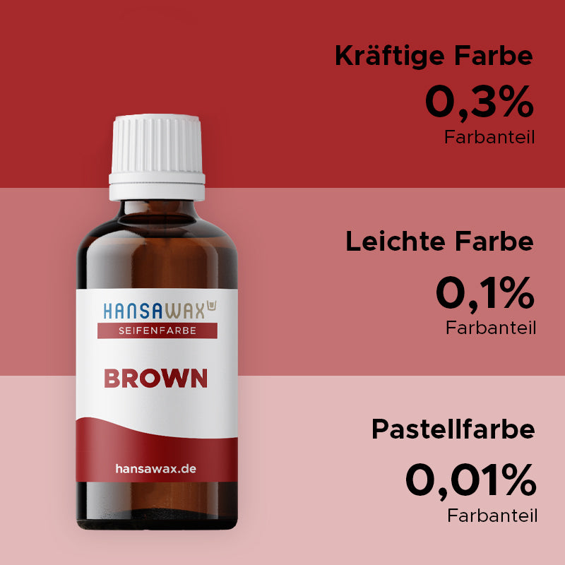 Soap color: Brown