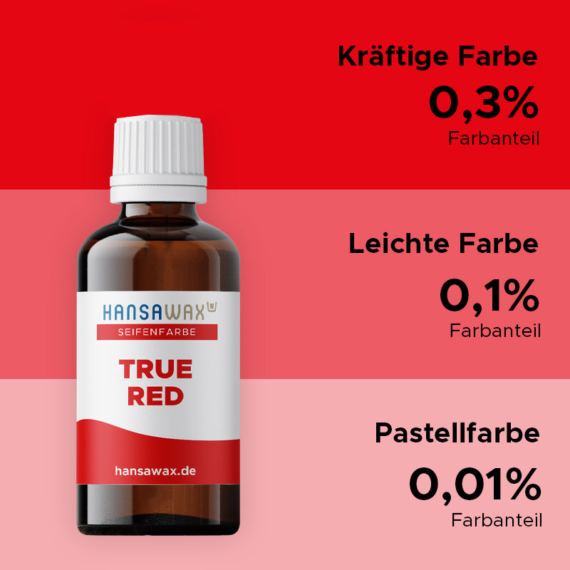 Soap color: True Red