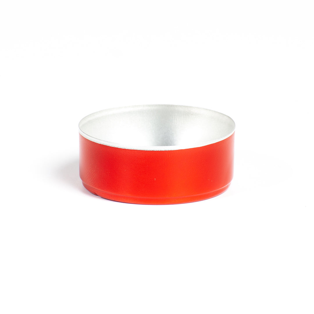 Cache-bougie à réchaud en rouge 