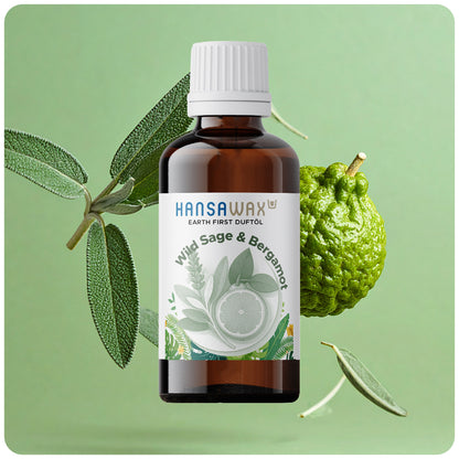 Huile parfumée Earth First : sauge sauvage et bergamote