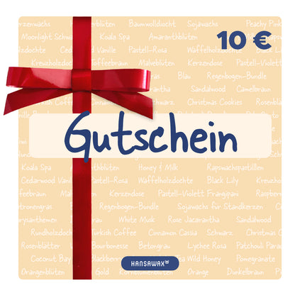 Hansawax Geschenkgutschein