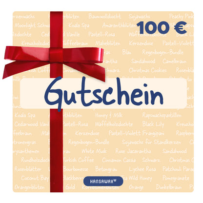 Hansawax Geschenkgutschein