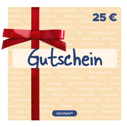 Hansawax Geschenkgutschein