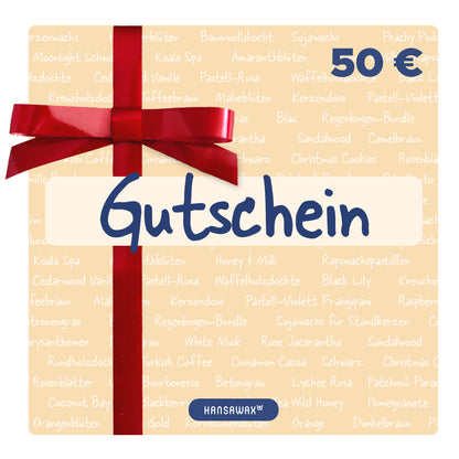 Hansawax Geschenkgutschein
