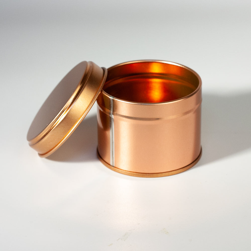 Barattolo per candele in oro rosa da 100 ml